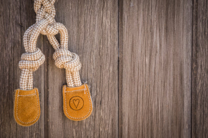 Dilly Duck Natural Rope Knottie® Dog Toy, Large (9mm diameter)